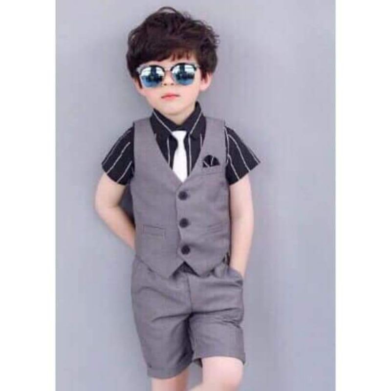 bộ vest bé trai
