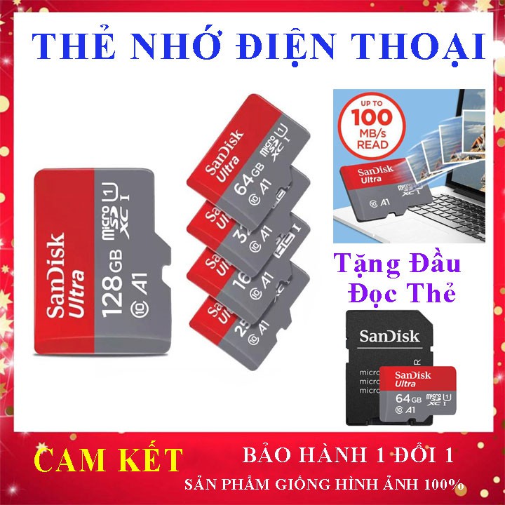 [Bán Chạy] Thẻ Nhớ Điên Thoại Micro SD chính hãng, dung lượng 4gb,8gb,16gb,32gb,64gb lưu ảnh,nhạc, tài liệu, bảo hành.