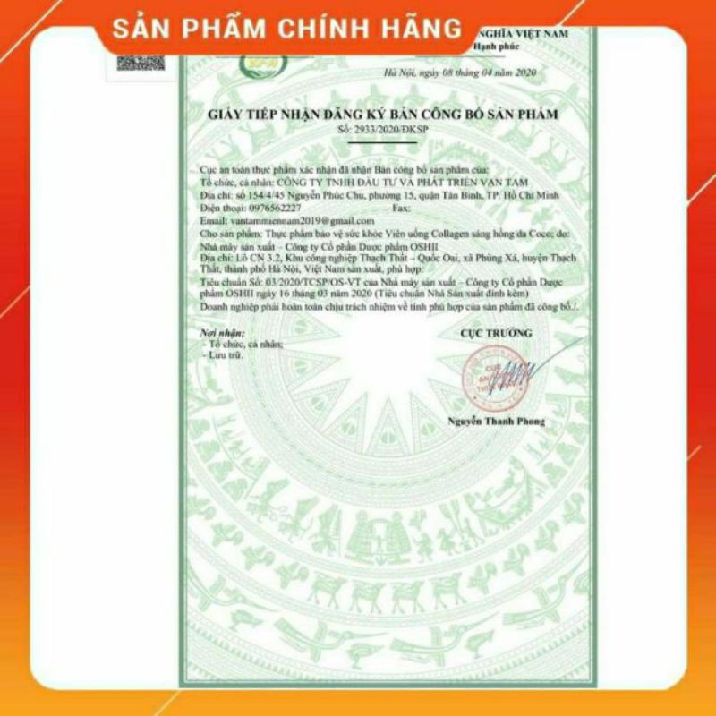 Viên uống collagen Sáng Hồng Da