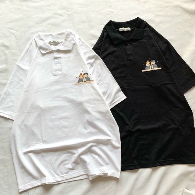 [FREESHIP] Áo Thun POLO Tay Lỡ 💖 Form Rộng Unisex Nam Nữ 💖 Phong Cách Ulzzang Hàn Quốc Couple | BigBuy360 - bigbuy360.vn