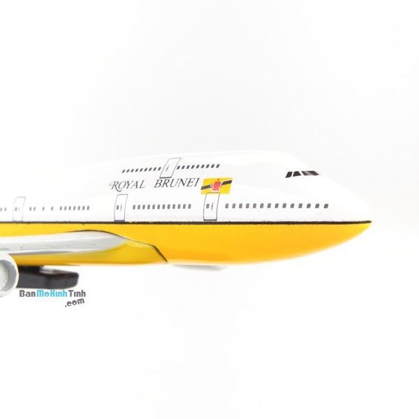 Mô hình máy bay Royal Brunei Airlines Boeing B747 16cm Everfly