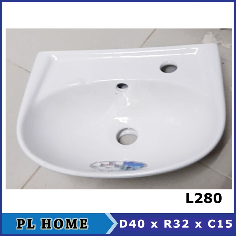 Lavabo treo tường, nhỏ gọn đa dạng kích thước, chậu rửa mặt giá rẻ - Sản xuất tại Việt Nam