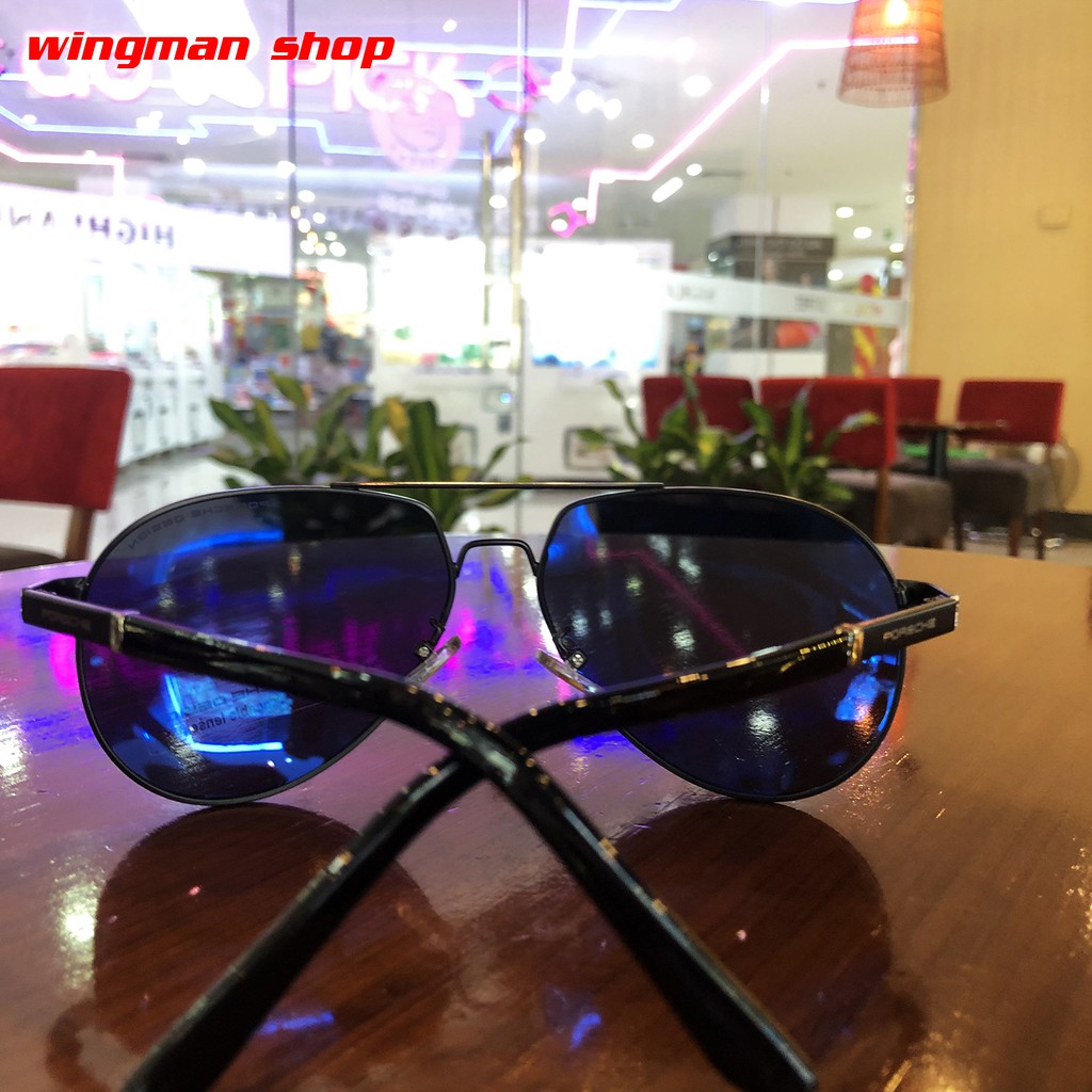 Kính mát nam P8281 mắt Polarized cao cấp chống xước chống vỡ , full hộp , khăn , thẻ , bảo hành 12 tháng