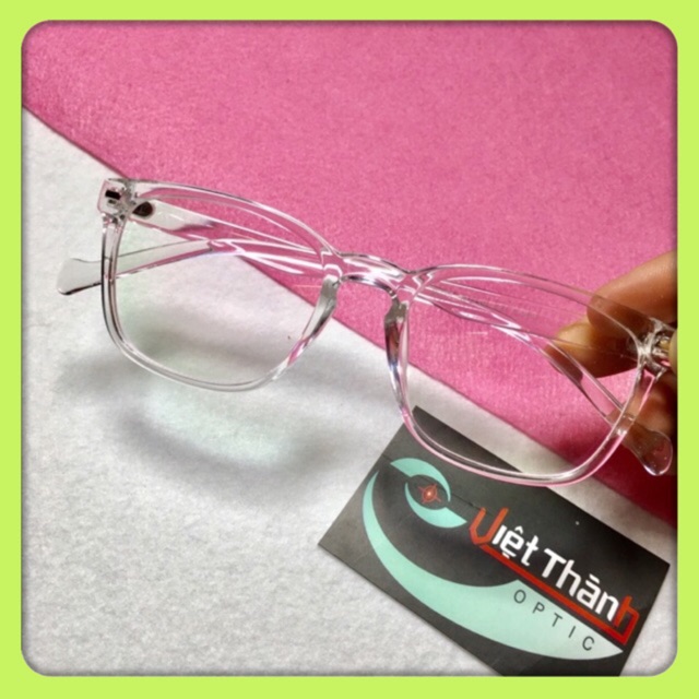 Kính trong suốt vuông bầu hàng đẹp nhé