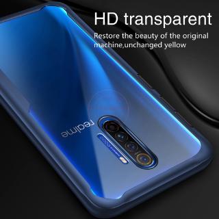 For Realme X2 Pro Case Transparent Back+Thickened Anti-Scratch Four Corners Slim Thin Cover