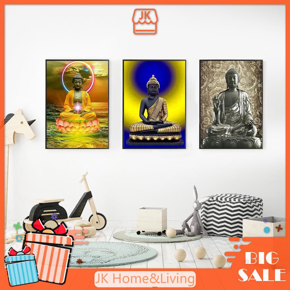 Tranh Đính Đá Kim Cương Toàn Bộ 5d Hình Tượng Phật