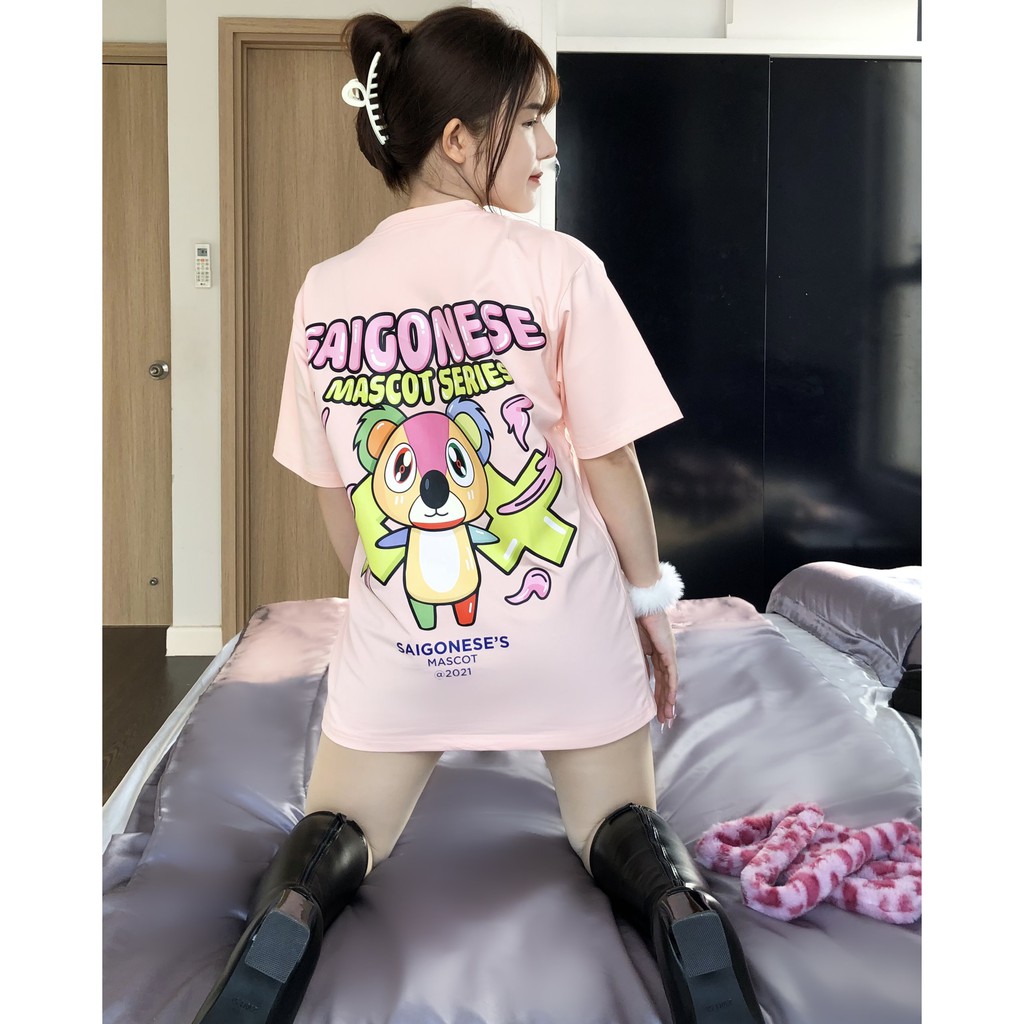 Áo Thun Tay Lỡ Mascot Koala SGES Unisex Nam Nữ Streetwear