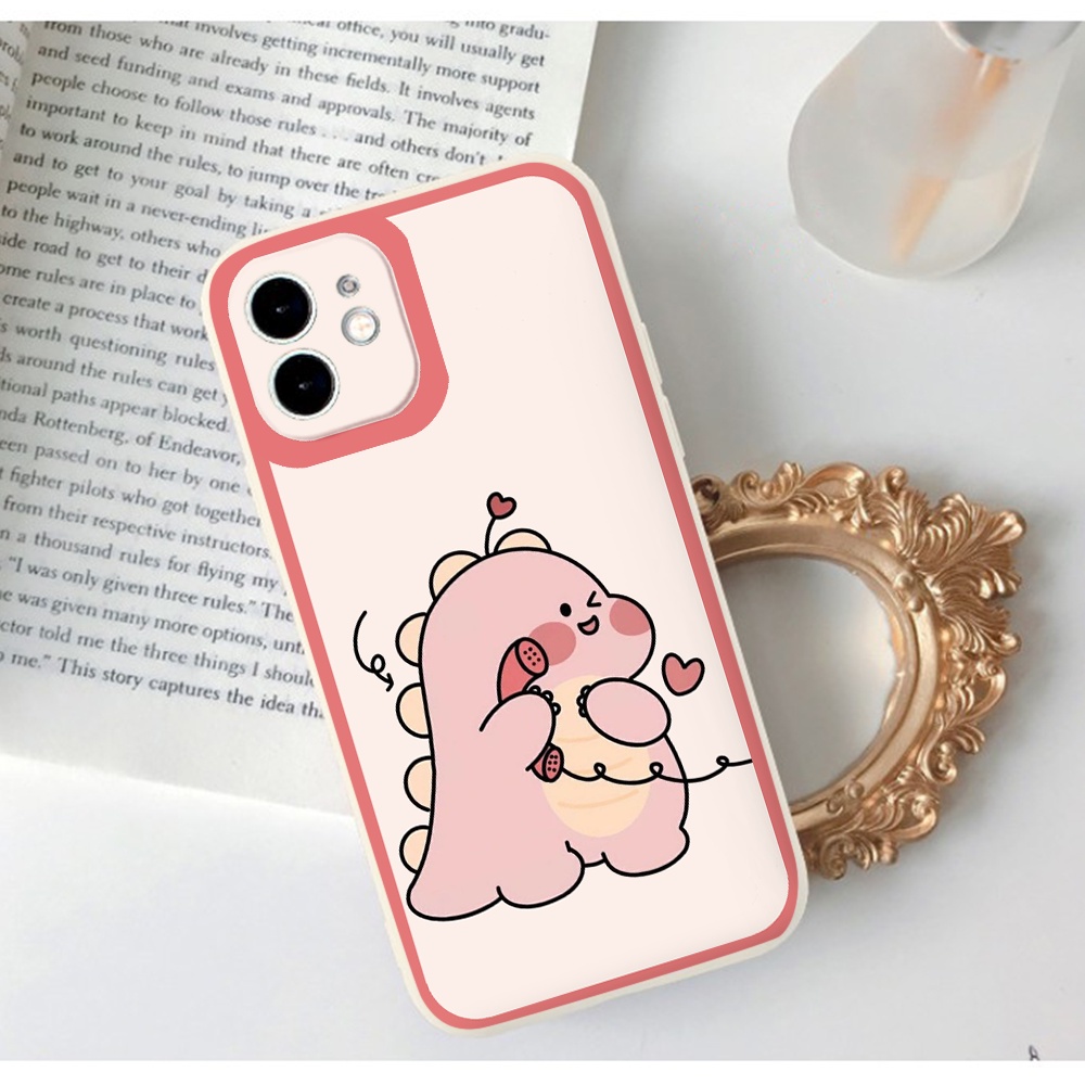Ốp iphone - Ốp lưng iphone cạnh vuông viền camera Cặp đôi khủng long điện thoại dành cho ip 6 đến 14promax - ng088