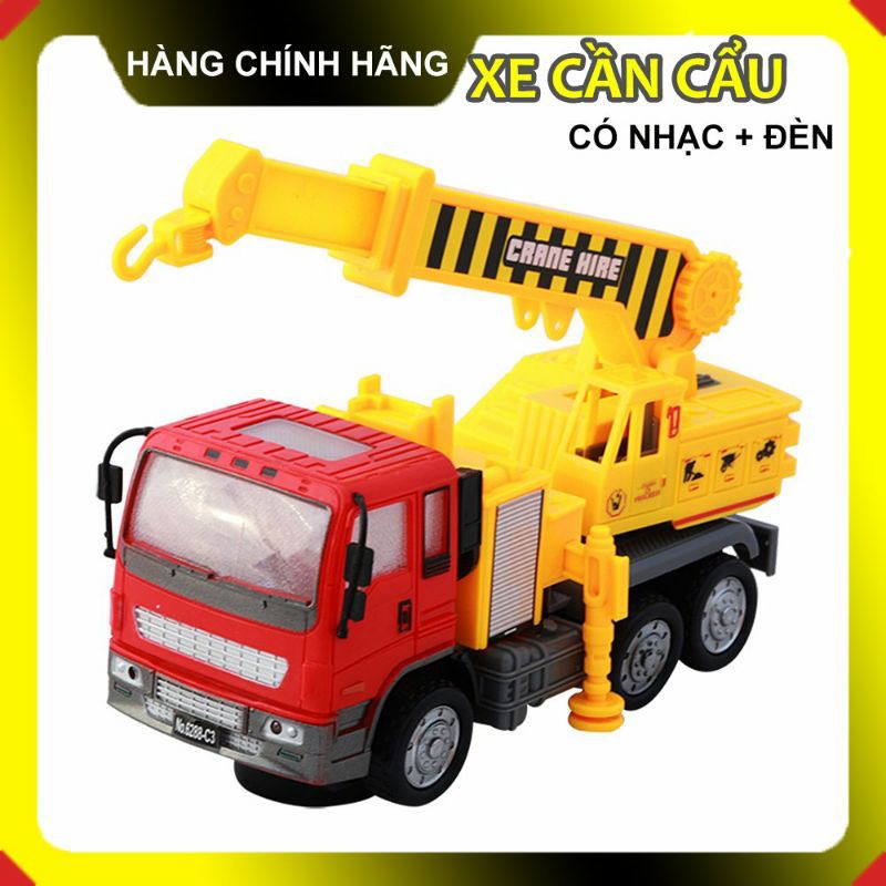 Đồ Chơi Mô Hình Xe Cần Cẩu Có Nhạc Đèn ( Hàng Việt Nam )