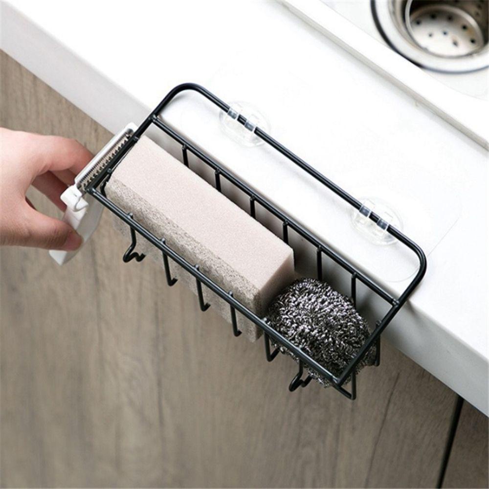 PATRICIA Giá Đỡ Bọt Biển Rửa Chén Bằng Sắt Gắn Tường Tiện Dụng Cho Bồn Rửa Nhà Bếp