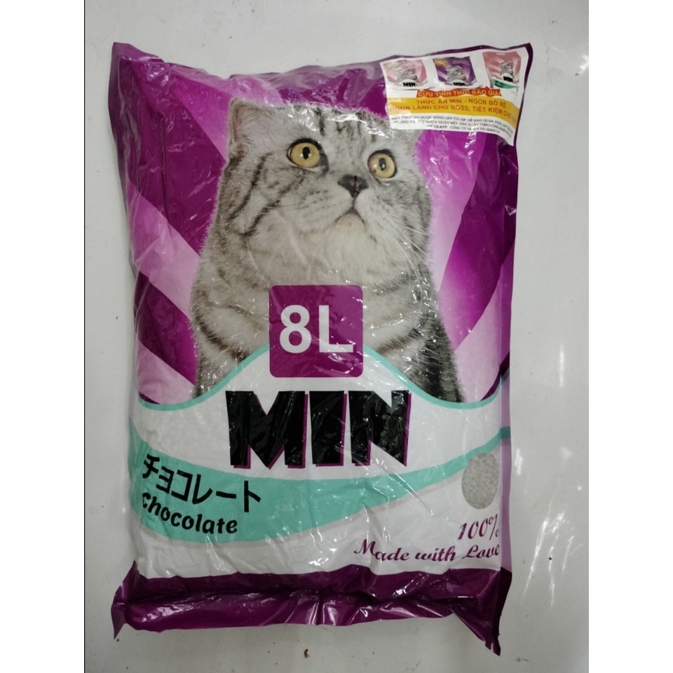 Cát Min Dành Cho Mèo Đi Vệ Sinh - Bao 8L -  - Nhiều Hương