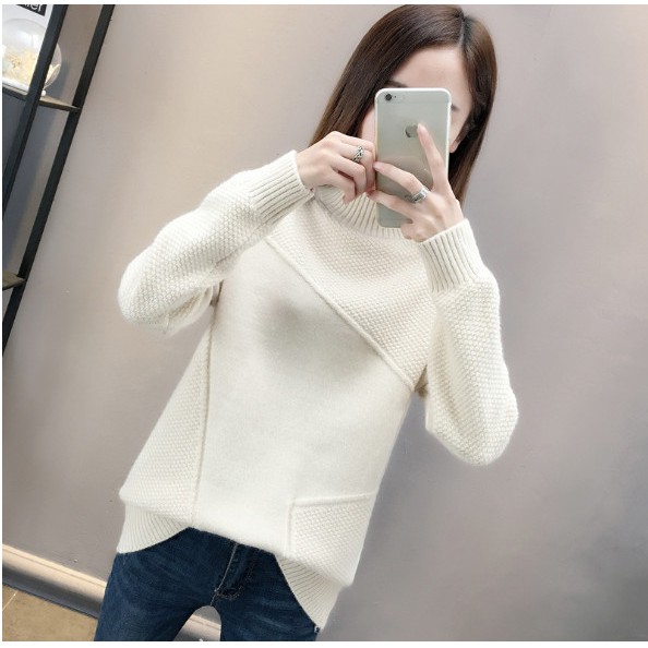 Áo len cao cổ dáng dài chấm tròn mới nhất 2020 | BigBuy360 - bigbuy360.vn