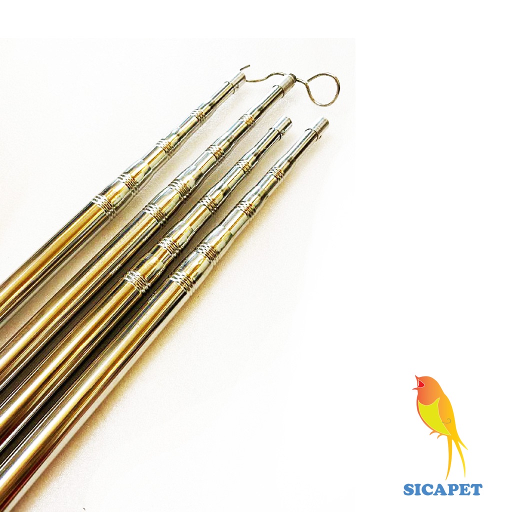Sào bẫy chim, Xào bẫy chim rút inox, Sào inox bầy chim SICAPET,Phụ kiện lồng chim