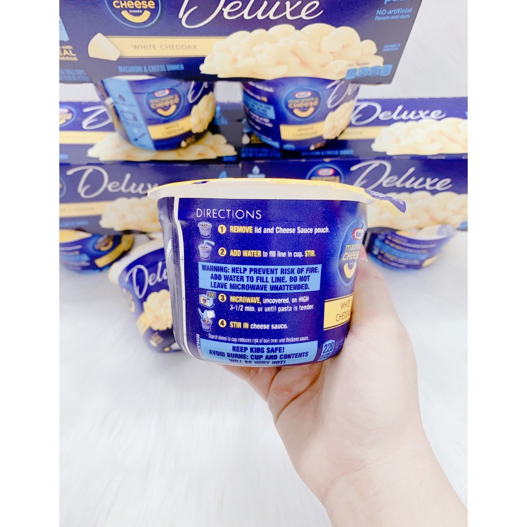 Nui ăn liền Kraft Maccaroni Cheese 58gram.