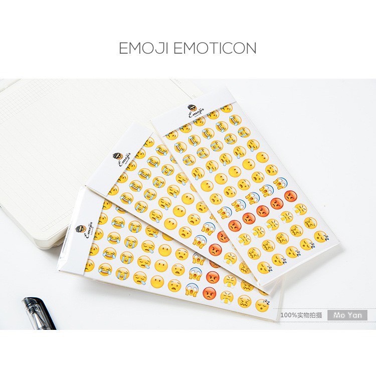 Bộ 55 Icon Skin Sticker Emoji Dán Trang Trí Nhiều Hình Dễ Thương