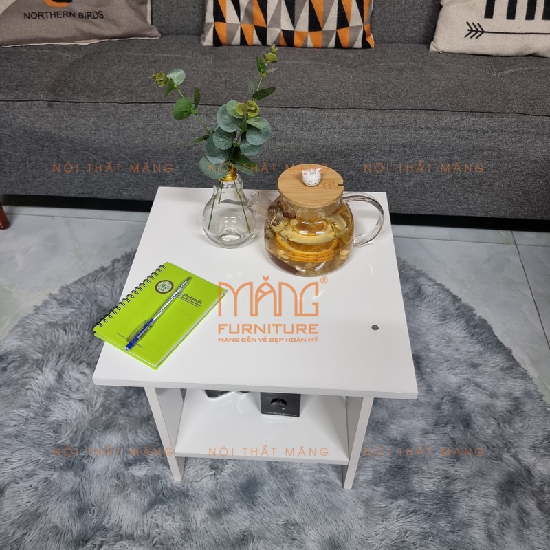 Bàn sofa phòng khách, bàn trà mặt gỗ chữ nhật, tab đầu giường kiểu dáng chắc chắn, mẫu bt05