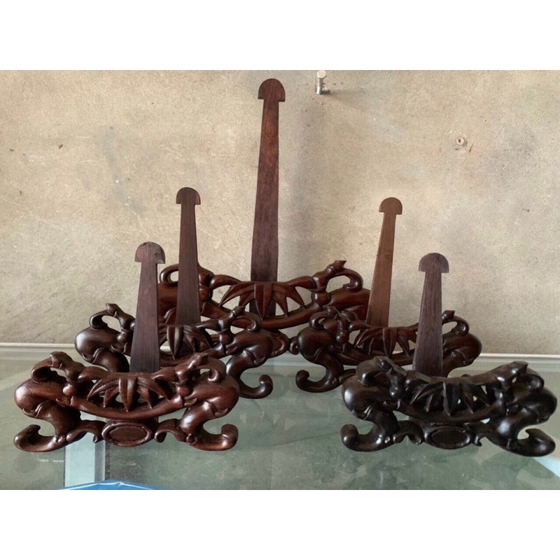 Chân kê đĩa gỗ gụ đủ kích thước mẫu đẹp giá rẻ