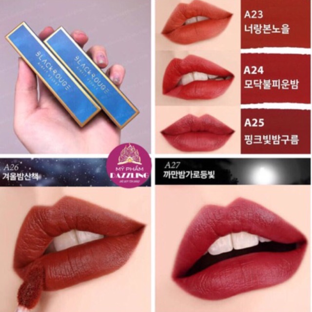 [Ver 4 - Ver 5] Son Kem Lì Black Rouge Air Fit Velvet Tint