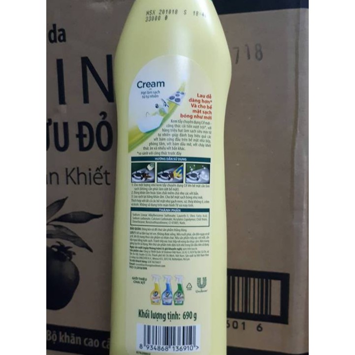 Kem Tẩy Đa Năng sunlight Hương Chanh Chai 690G