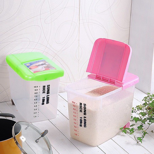 Thùng gạo 15kg Song Long - Được chọn màu