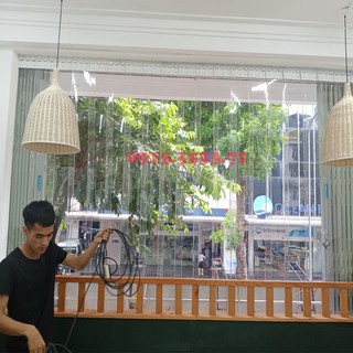 HCM-Rèm nhựa (C 2.4m) ngăn lạnh bán theo m2| Màn nhựa che hơi lạnh.