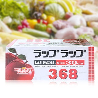 Màng bọc thực phẩm Laspalm 30cmx368-dao nhựa -Màng bọc thực phẩm laspalm chính hãng co giãn tốt , màng bọc thức ăn