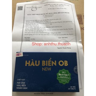 Hàu biển OB new - chiết xuất hải sâm hàu biển nhân sâm giúp bổ thận, hỗ trợ sinh lực sinh lý nam giới
