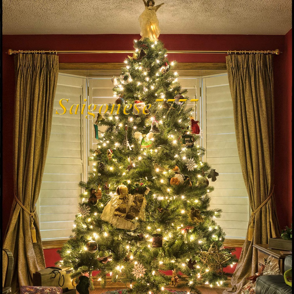 Có Nút Chỉnh 8 Kiểu Chớp Nháy Đèn Led Xài Điện Dài 4 Mét 32 Bóng Đèn Đom Đóm  Fairy Light Trang Trí Quấn Cây Noel Lễ Ti