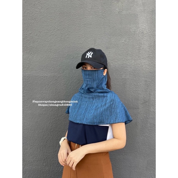 Khăn choàng chống tia cực tím NVSHOP che chắn toàn diện chất kiệu thoáng mát dễ chịu khi đeo an toàn với mọi loại da