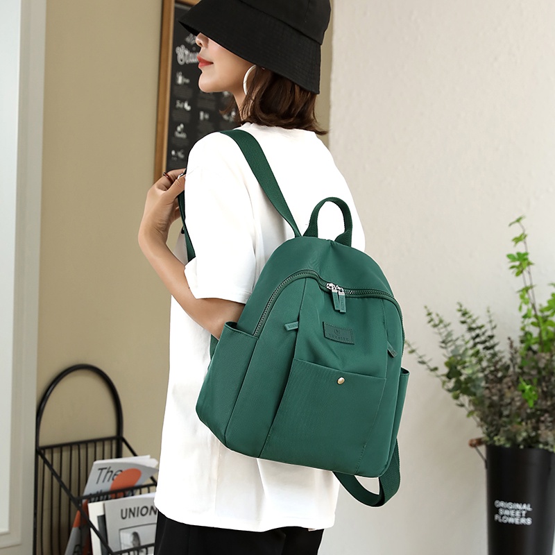 Ba Lô Vải Nylon Siêu Nhẹ Phong Cách Thời Trang Mới Cho Học Sinh Du Lịch Ngoài Trời