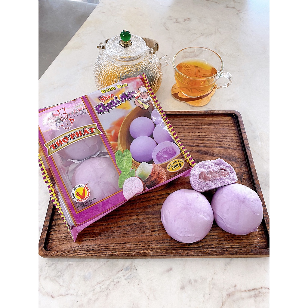 Bánh Bao Nhân Khoai Môn THỌ PHÁT FOOD 200gr | BigBuy360 - bigbuy360.vn