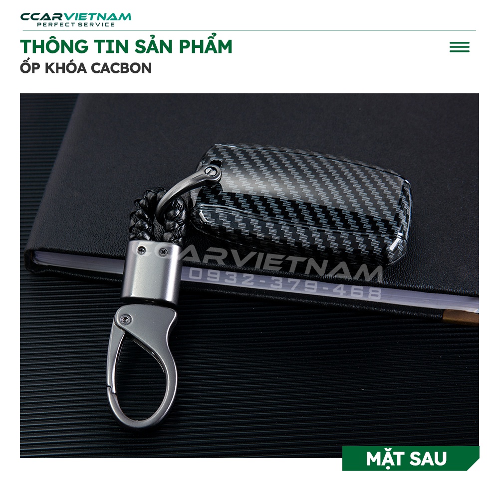 [Ảnh Thật] Ốp Chìa Khóa KIA Sonet, Seltos 2022, 2023 (Mẫu 4 Nút) - Bọc Khóa Vân Carbon Cao Cấp Cho Ô Tô