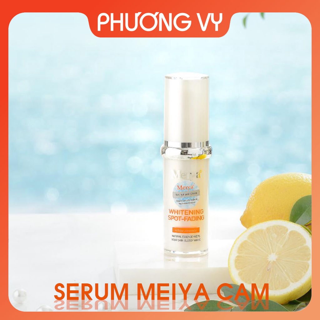 Serum tinh chất Meiya cam, giúp căng mịn da, chống nhăn và chống lão hóa da mặt Nhật Bản, mỹ phẩm Meiya.