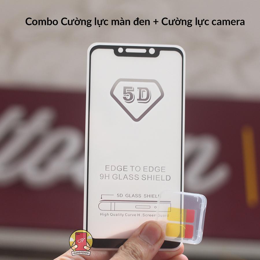 COMBO SỐC Kính cường lực Xiaomi Pocophone F1 Full màn kèm cường lực Camera