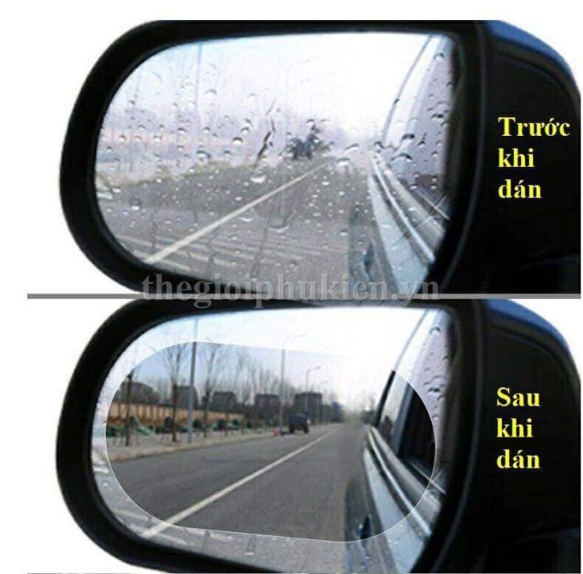 Miếng dán chống bám nước gương chiếu hậu ô tô