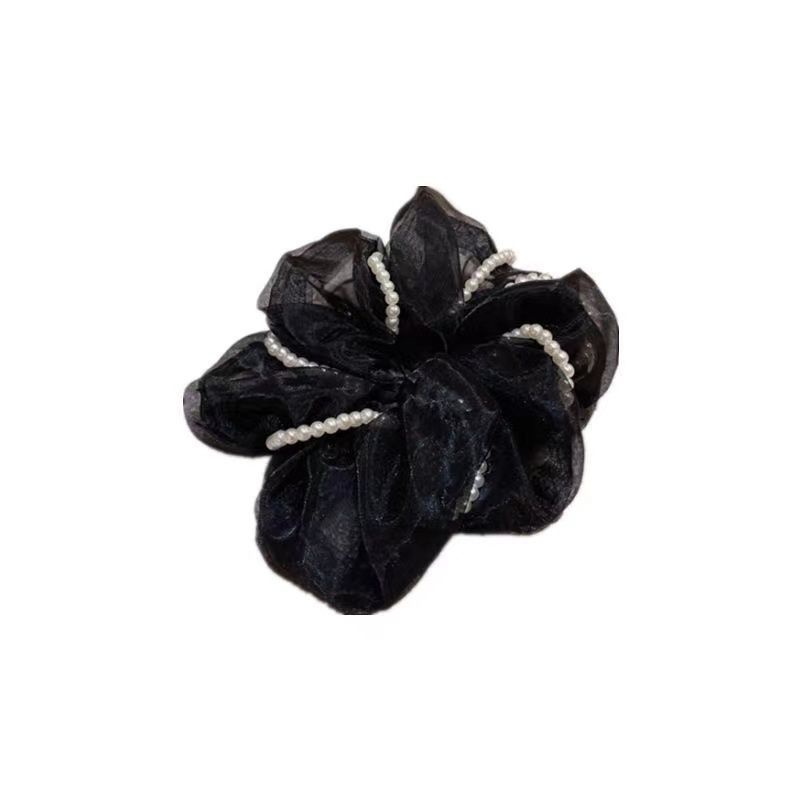 Dây Cột Tóc Co Giãn Đính Ngọc Trai Xinh Xắn Theo Phong Cách 2022