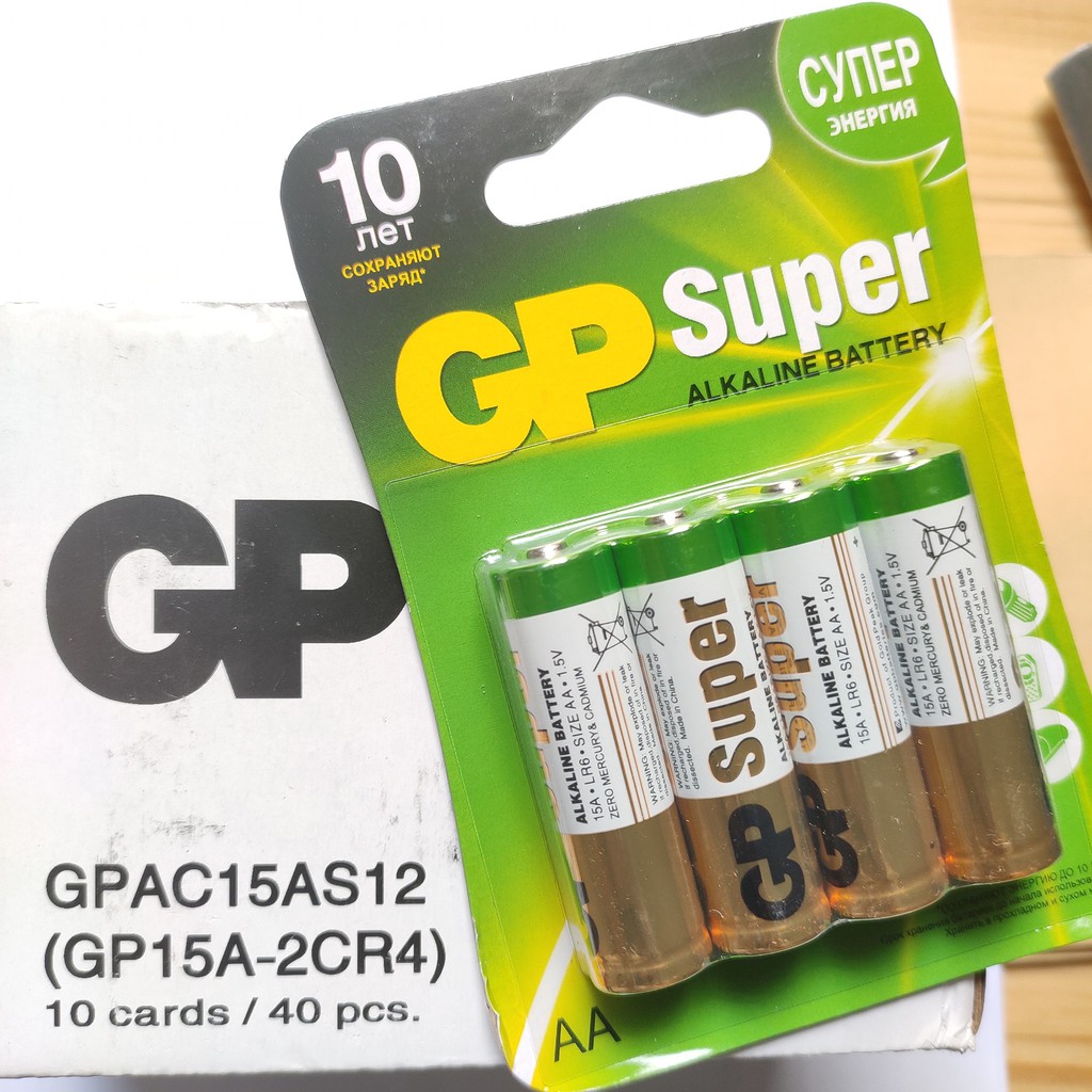 Pin Batrei Gp Gp Super Aa A2 Contents 4 Chính Hãng Chất Lượng Cao