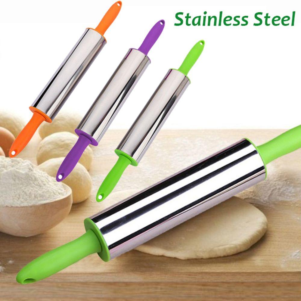 Cây Lăn Bột Làm Bánh Pizza 39CM Bằng Thép Không Gỉ