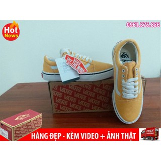 FreeShip + Kèm Hộp - Giày Vans old skool vàng