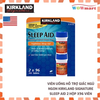 Viên uống hỗ trợ giấc ngủ ngon Kirkland Signature Sleep Aid 2 hộp x96 viên
