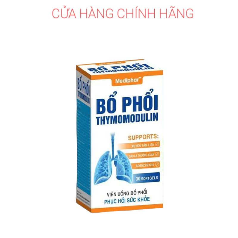 Bổ Phổi Thymomodulin, Giúp bổ phổi nhuận tràng, giảm ho giảm đờm , rát họng, khàn tiếng, giúp tăng cường sức khỏe