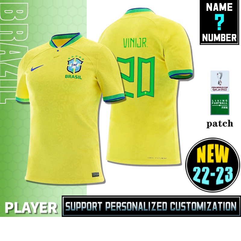Bộ Đồ Thể Thao Sân Nhà Brazil 22-23 [Phiên Bản Bóng Đá * Hàng Có Sẵn * s-2xl