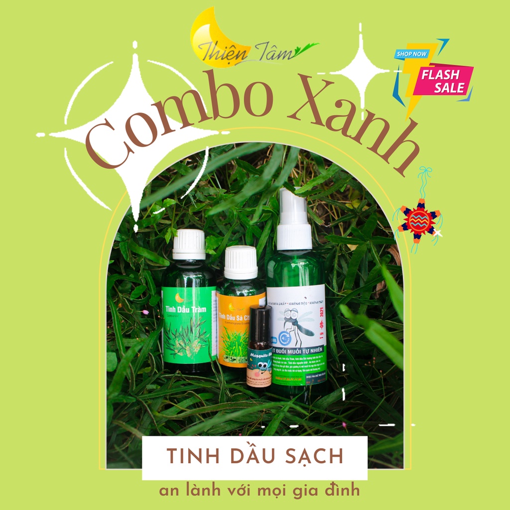 [COMBO XANH] Tinh dầu dành cho gia đình.