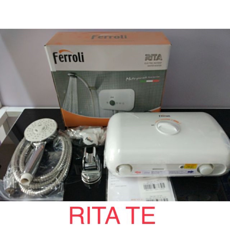 (Nowship)MÁY NƯỚC NÓNG TRỰC TIẾP FERROLI RITA FS-4.5DE,RITA FS-4.5 Chống Giật, Hiển Thị Nhiệt Độ