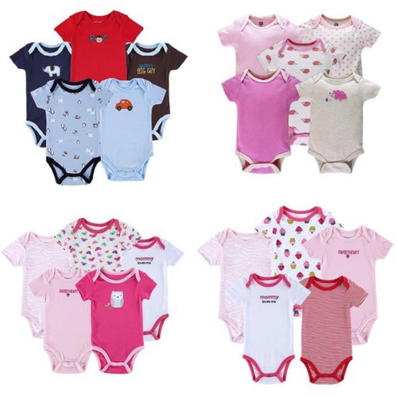 ( Mua 5 tặng 1)Body chip, bodysuit Cảter’s, old navy, disney cho bé trai, bé gái tay ngắn, tay dài