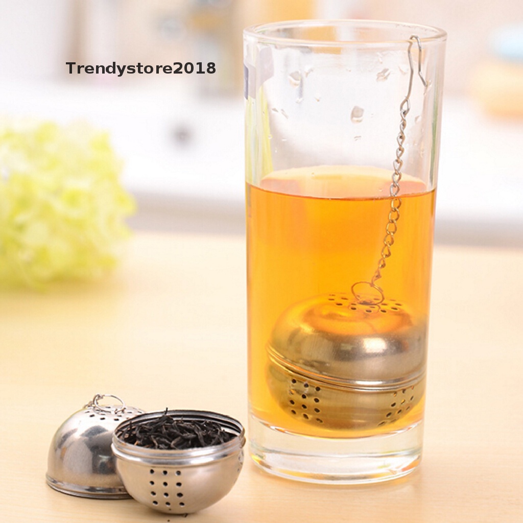 Dụng cụ lọc trà hình quả cầu bằng thép không gỉ tiện dụng 2018