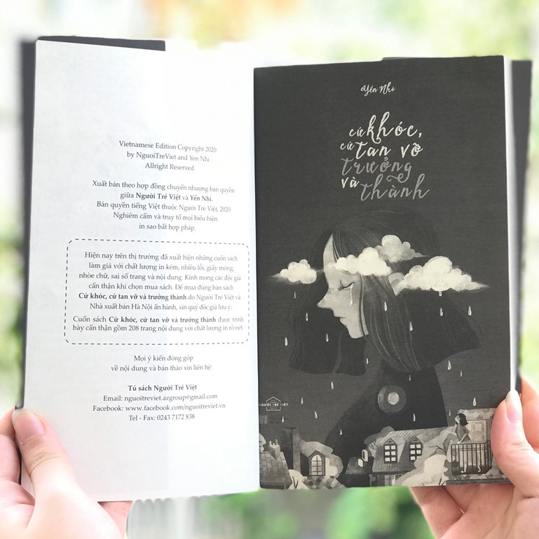 [Mã LIFE2410K giảm 10K đơn 20K] Sách - Cứ Khóc, Cứ Tan Vỡ Và Trưởng Thành (Kèm Bookmark) | BigBuy360 - bigbuy360.vn