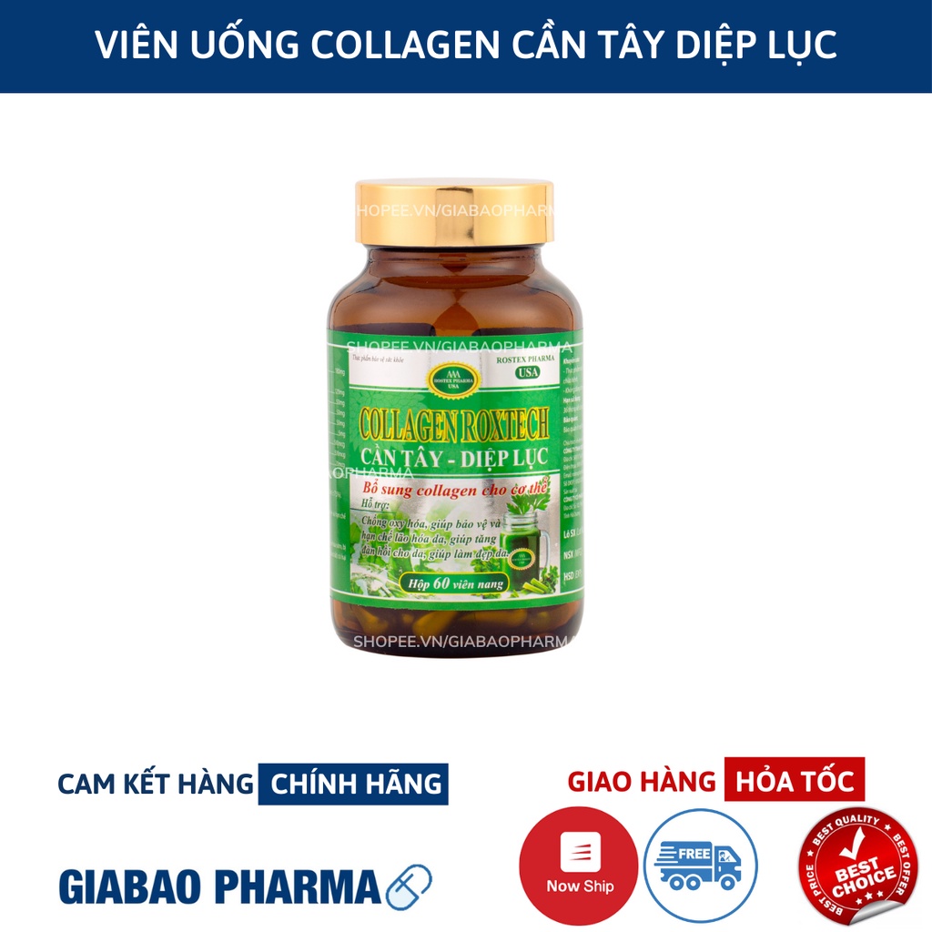 Viên uống đẹp da diệp lục collagen bổ sung diệp lục cần tây hỗ trợ giảm cân, làm đẹp da, chống lão hóa , hỗ trợ làm trắn