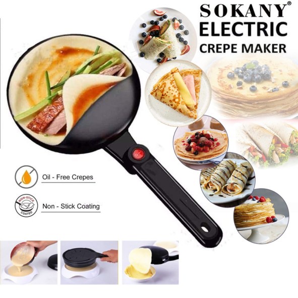 Máy Làm Bánh Cuốn, Bánh Tráng, Bánh Crepe, Bánh Pancake Sokany SK-5208