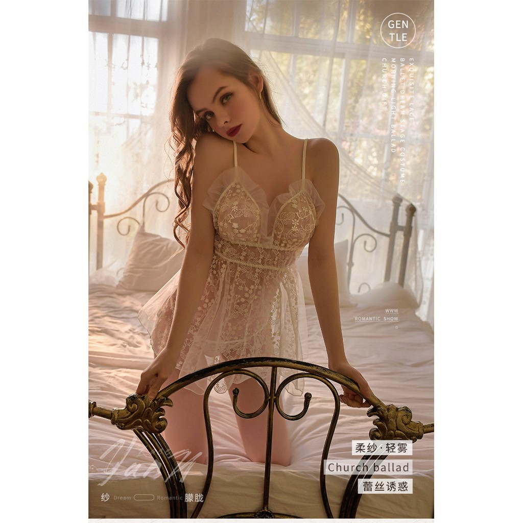 Đầm ngủ Ren Cao Cấp xuyên thấu gợi cảm L317 Nhà kho TuTu | BigBuy360 - bigbuy360.vn